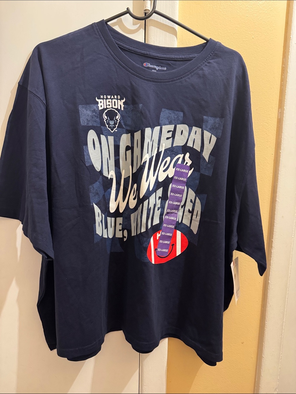 Champion Navy Blue 'On Game Day We Wear Blue, Win Together' Graphic Tee